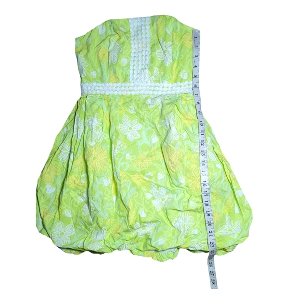 Lilly Pulitzer Regency Bubble Hem Strapless Dress Size 2 - Picture 5 of 7